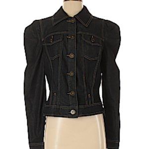 Bisou Bisou Denim Jean Jacket Coat Size Small or X-Small